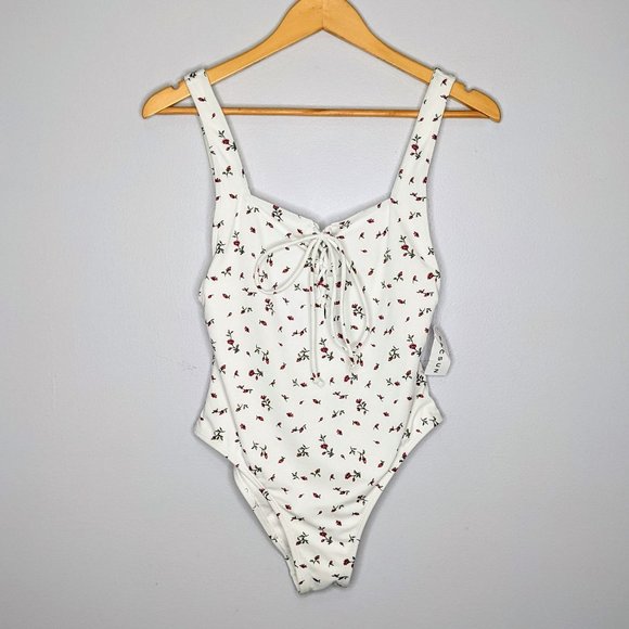 PacSun Other - Pac Sun LA Hearts White Floral Print Swimsuit NWT